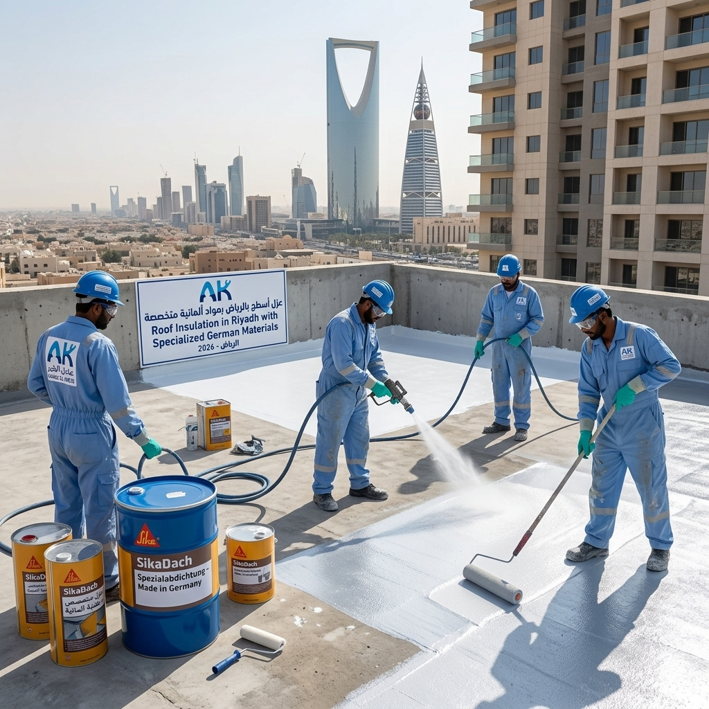 شركة عزل اسطح بالرياض — عنادل الخير للمقاولات