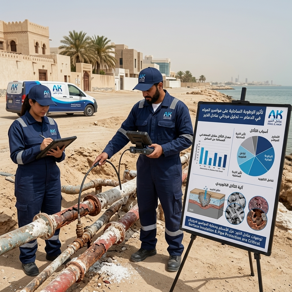 كشف تسربات المياه بالدمام — تأثير المناخ الساحلي