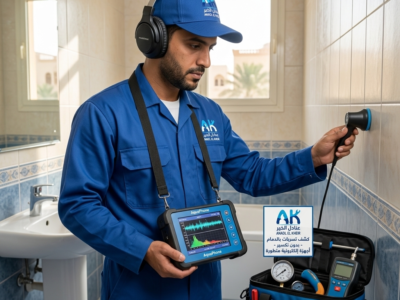 خطوات عمل شركة كشف تسربات المياه شمال الرياض — من الاتصال حتى الضمان 