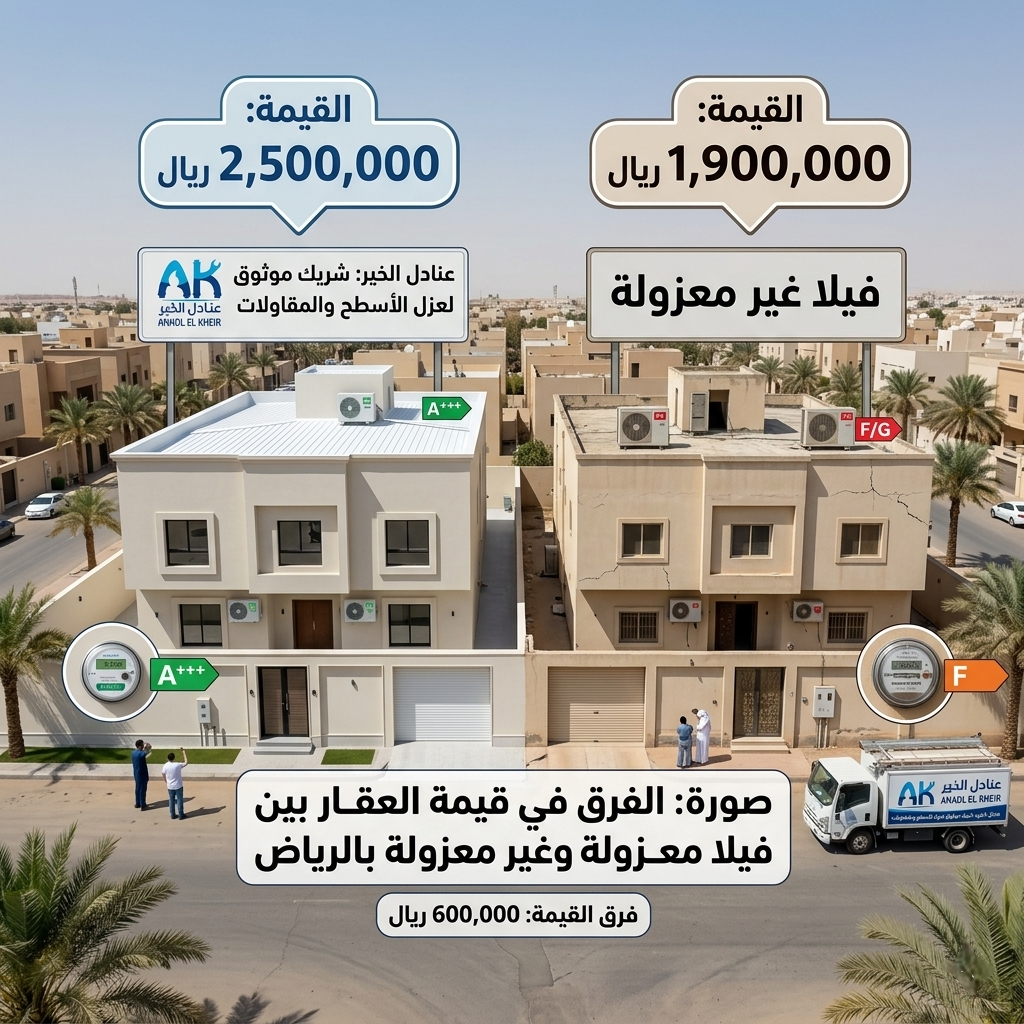 العزل الحراري ورفع قيمة العقارات في الرياض