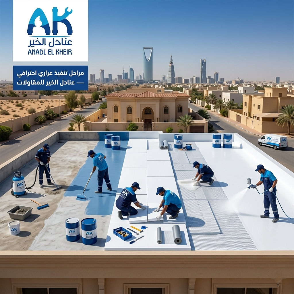 خطوات تنفيذ عزل حراري بالرياض — عنادل الخير