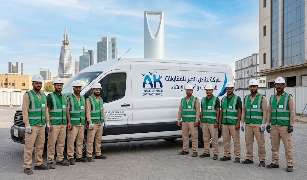 فريق عنادل الخير للمقاولات — شركة عزل اسطح بالرياض — مواد ألمانية وضمان مكتوب